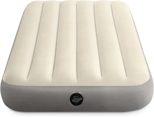 Miniatura 2 de Intex Colchón de aire estándar 64101E Dura-Beam de altura individual: Fiber-Tech, tamaño individual, altura de cama de 10 pulgadas, capacidad