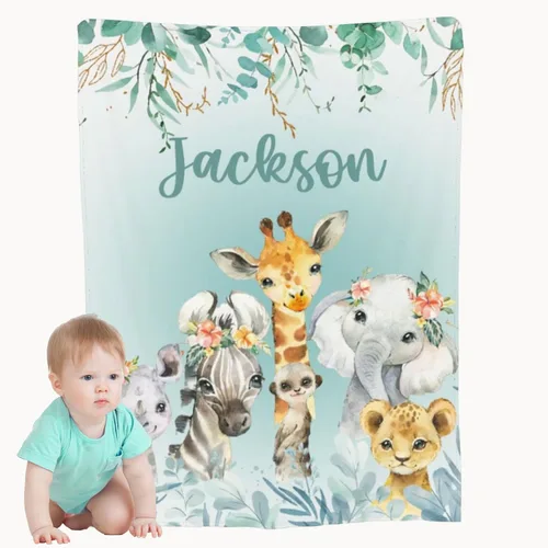 Miniatura 13 de Mantas de bebé personalizadas para niñas, manta de bebé suave personalizada para niños, regalos personalizados para bebés recién nacidos y manta