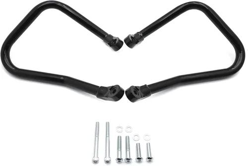 Miniatura 6 de Barra de choque de protección de alforja trasera negra compatible con Harley Softail FLHC FLHCS 2018+ [P/N: TGHD-SG09-BK]