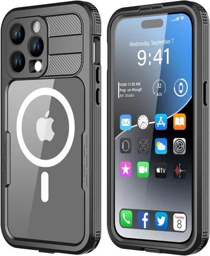 Miniatura 8 de Diseño para iPhone 15 Plus Funda impermeable de 6.7 pulgadas, cuerpo completo protector a prueba de golpes a prueba de polvo para iPhone 15 Plus