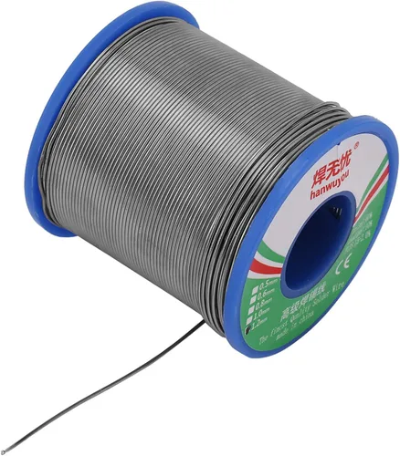 Miniatura 7 de Rollo de alambre de soldadura de núcleo de colofonia 60/40 de 0.047 in de diámetro para soldador electrónico con carrete de soldadura de núcleo