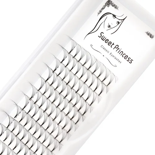 Miniatura 3 de 120 extensiones de pestañas postizas de 0.07 a 0.71 pulgadas para elegir abanicos de volumen 7D, grosor de 0.003 in, rizo D, injerto natural