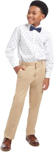 Miniatura 2 de Tommy Hilfiger Pantalón de vestir de sarga con parte delantera plana para niño