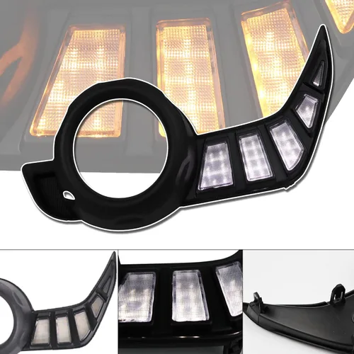 Miniatura 2 de Switchback - Lámpara LED ámbar blanca para parachoques delantero, antiniebla, diurna, señal de giro LED secuencial, compatible con Toyota 4Runner