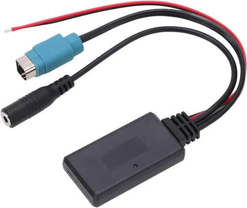 Miniatura 7 de Aramox Módulo AUX en Bluetooth, adaptador de cable Bluetooth AUX in estéreo de velocidad completa con micrófono extraíble de repuesto para 2009