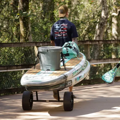 Miniatura 2 de BOTE Rac de ruedas para tablas de remo y kayaks compatibles, se desliza en receptores de casco o cubierta, para viajes en vehículos, accesorios