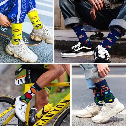 Miniatura 3 de WeciBor Calcetines de algodón peinado para hombre, 12 unidades, talla 7-1010-1313-15