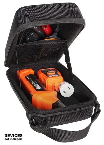 Miniatura 6 de Funda para Klein Tools 80016, ET310 AC Circuit Breaker Finder, Probador de salida GFCI integrado, receptáculo RT310 y kit de accesorios