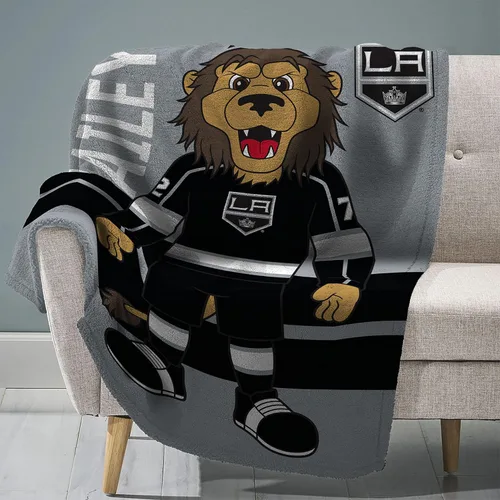 Miniatura 14 de Sleep Squad Anaheim Ducks Wild Wing Mascot - Manta de felpa Raschel de 60 x 80 pulgadas, una manta de mascota de la NHL
