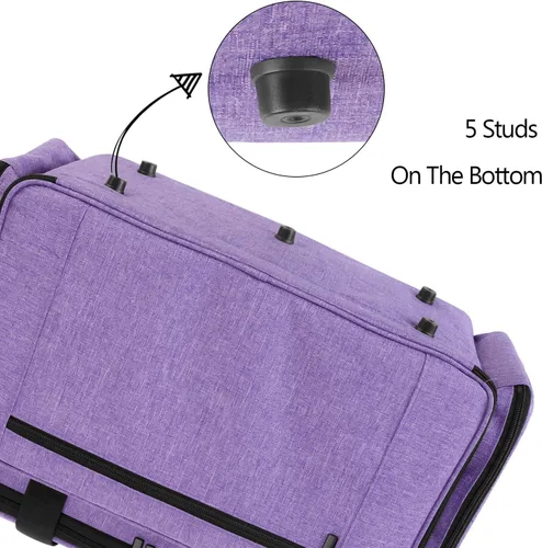 Miniatura 5 de LUXJA Estuche para máquina de coser con almohadilla extraíble, funda de viaje para máquina de coser y accesorios
