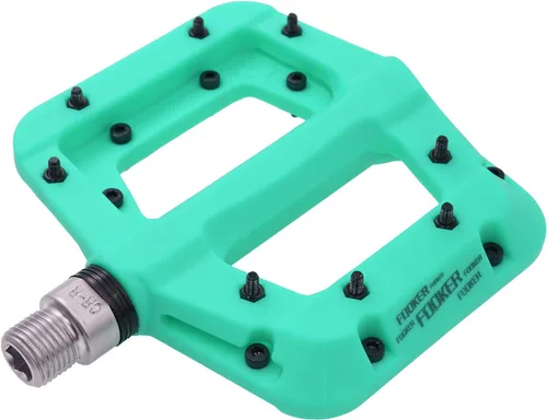 Miniatura 14 de FOOKER Pedales MTB para bicicleta de montaña, 3 rodamientos, antideslizantes, ligeros, de fibra de nailon, pedales de plataforma de bicicleta