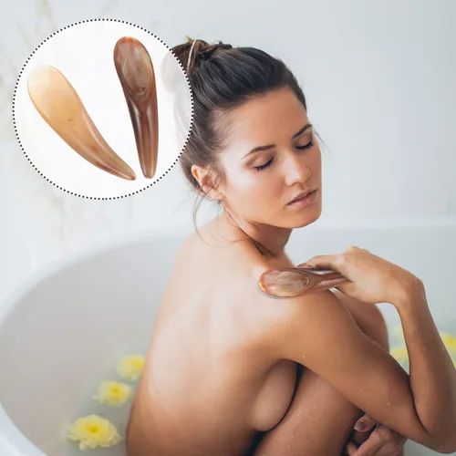 Miniatura 2 de FOMIYES Herramienta de raspado Gua Sha, raspadores de masaje, cuerno de buey, herramienta de masaje de raspado Gua Sha, gran herramienta