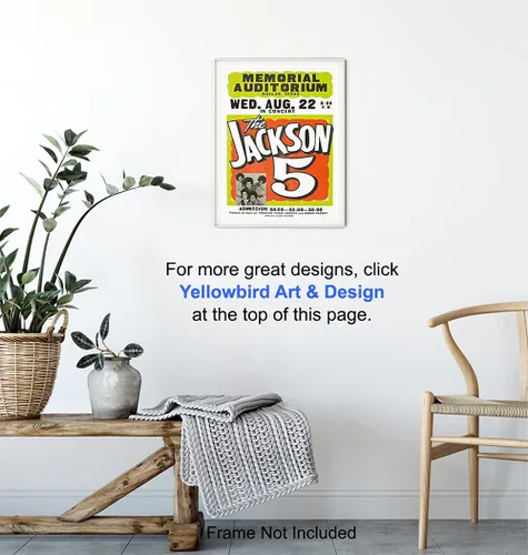 Miniatura 5 de Póster de Michael Jackson - Música Motown Negra - Póster vintage del concierto de Jackson 5 - Arte de pared afroamericano - Historia negra famosa