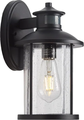 Miniatura 10 de MICSIU Luces de Porche de Bronce Frotado con Aceite para Pared Exterior, Lámparas Exteriores Impermeables Estilo Granja con Casquillos E26