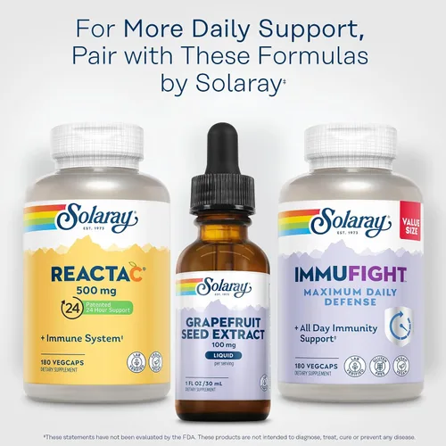 Miniatura 6 de SOLARAY Gotas de extracto de semilla de pomelo de 100 mg - Suplemento de apoyo para el bienestar - Prácticas gotas líquidas, garantía de devolución