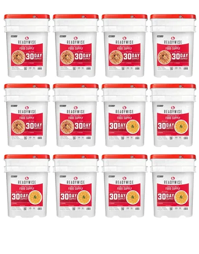 Miniatura 9 de ReadyWise Suministro de alimentos para emergencias de 30 días - 296 porciones, 2 cubos, comidas de proteína liofilizadas, almacenamiento