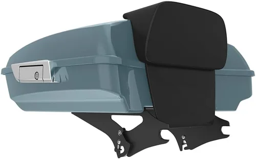 Miniatura 262 de King Tour Pack para Harley Alpine Green, cierre de paquete turístico, portaequipajes superior, soporte de montaje negro, placa de metal para Harley