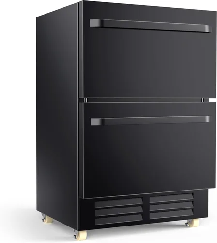 Miniatura 14 de Velivi Mini refrigerador con puerta de cristal, nevera pequeña, escritorio, enfriador de bebidas para bebidas de cerveza, 1.4 pies cúbicos