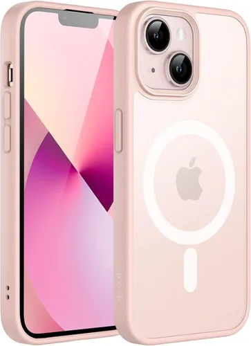 Miniatura 12 de JETech Funda magnética para iPhone 13 de 6.1 pulgadas, compatible con MagSafe, translúcida mate, delgada, a prueba de golpes, color negro