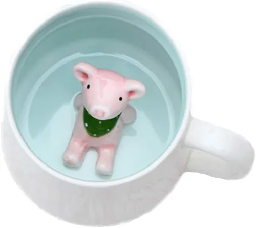 Miniatura 4 de ZaH Taza de café con diseño de animales de dibujos animados, regalo de cumpleaños de Navidad para niños y niñas, vaca