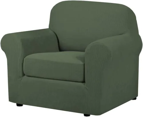Miniatura 57 de H.VERSAILTEX - 3 fundas de sofá elásticas para 2 cojines de sofá. Fundas para muebles de sala de estar (funda base más 2 fundas de cojín de asiento)