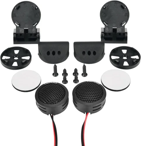 Miniatura 3 de Timpano TPT-ST1 - Tweeter de domo, juego de agudos de 1 pulgada para audio de automóvil, tweeters de montaje en ángulo o superficie, cúpula suave