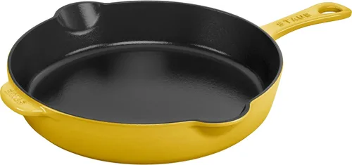 Miniatura 9 de Staub - Sartén tradicional de hierro fundido de 11 pulgadas, color cereza, fabricada en Francia