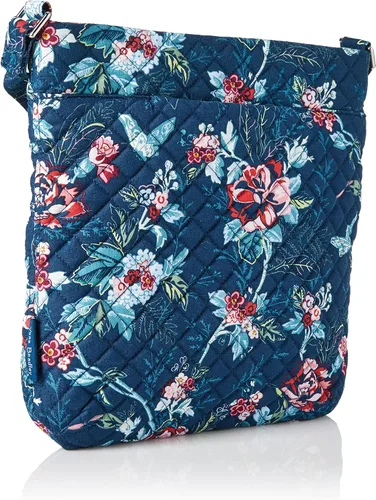Miniatura 2 de Vera Bradley - Bolsa cruzada para mujer, de algodón característico de la marca, con triple cremallera, hipster