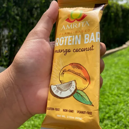 Miniatura 6 de Amrita Mantequilla de girasol y gelatina (12 barras) + mango coco (12 barras) paquete de barras de proteínas Sin maní, sin soja, sin gluten, sin