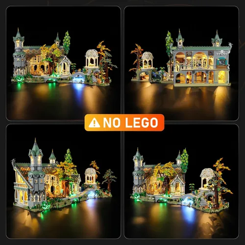 Miniatura 3 de LIGHTAILING Luz para Lego - 10316 Rivendell - Kit de iluminación LED compatible con modelo de bloques de construcción Lego - NO incluye el juego
