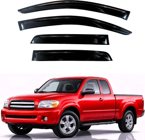 Miniatura 75 de KPY Visor de ventana compatible con Hyundai Tucson 2021-2025, 4 piezas de deflector de ventilación para ventana lateral, estilo Mugen, protector