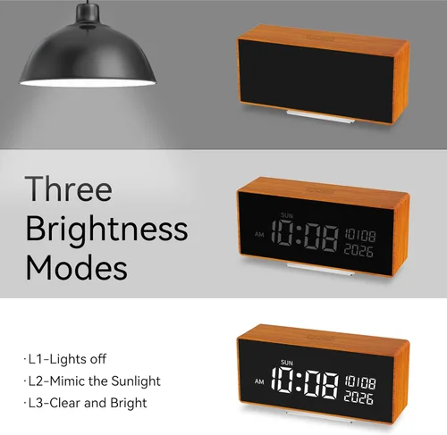 Miniatura 6 de Cámara de reloj, 1080P Full HD, cámara de seguridad, con visión nocturna, conexión Bluetooth, alarma de detección de movimiento AI, almacenamiento