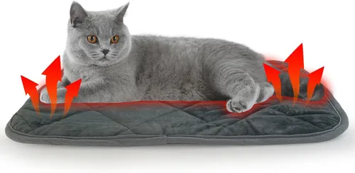 Cama para gatos autocalentable para interiores y exteriores, súper suave, alfombrilla para mascotas autocalentable, almohadilla térmica lavable para