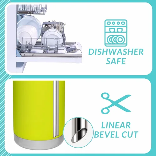 Miniatura 4 de 4 popotes de metal de repuesto para botella de agua YETI Rambler Jr., popotes de repuesto reutilizables de acero inoxidable con 2 cepillos