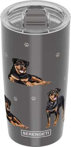 Miniatura 22 de SERENGETI Schnauzer - Vaso aislado al vacío de acero inoxidable de 20 onzas con tapa a prueba de derrames, impresión 3D, taza de viaje aislada