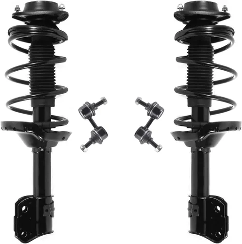 Miniatura 41 de Detroit Axle - Kit de puntales delanteros 2WD para Ford F-150 2005-2008 Lincoln Mark LT 2005-2008, 2 puntales con muelle helicoidal, 2 enlaces