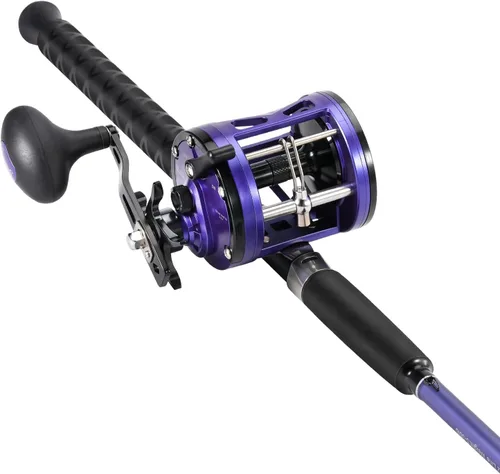 Miniatura 2 de Sougayilang Combo de carrete de caña de pescar de arrastre – Caña de pesca resistente en la costa/bagre con carrete de tamaño 4000, combo de agua
