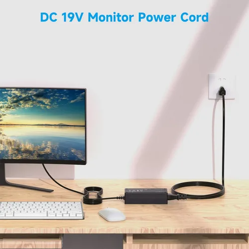 Miniatura 3 de Cable de alimentación de 19 V 65 W para monitor Asus VS248H-P VG248QE VX238H MX279H ROG PG278Q - Reemplazo del cargador adaptador de CA LJO-EEIH