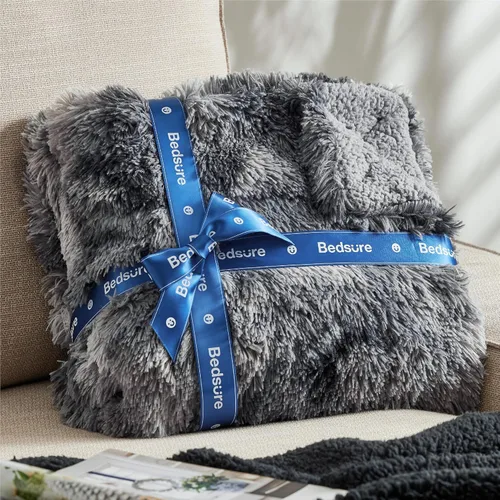 Miniatura 5 de Bedsure GentleSoft Manta de Tiro de Piel Sintética Esponjosa y Suave para Sofá, Forro Polar Sherpa Suave Regalos Acogedores para Mujeres, Manta
