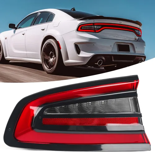para Dodge Charger Conjunto de luz trasera exterior 2015-2021 Luz de freno trasera izquierda lado del conductor LH 68213145AC Lado izquierdo del