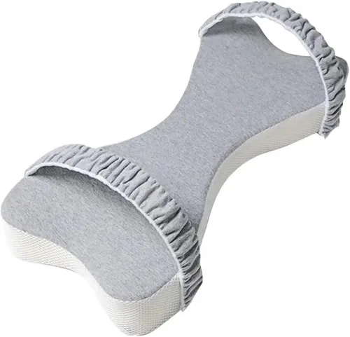 Miniatura 10 de Almohada de espuma viscoelástica para dormir, soporte para piernas y rodillas para embarazo, dolor de espalda, cadera y ciática, ideal para dormir