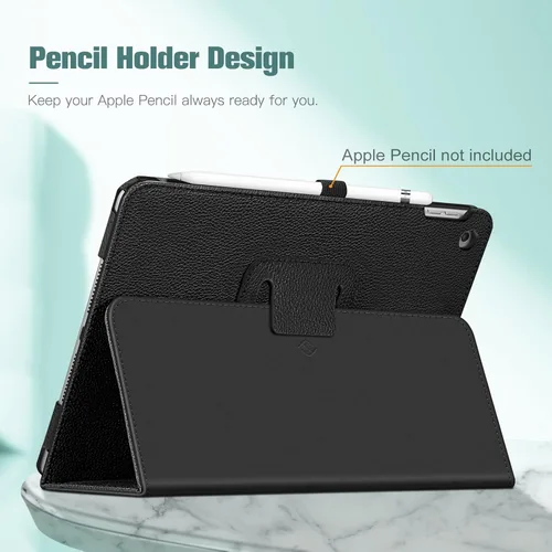 Miniatura 7 de Fintie Funda tipo folio para iPad de 9ª, 8ª y 7ª generación (2021/2020/2019) de 10.2 pulgadas, protección en las esquinas, cubierta trasera de cuero