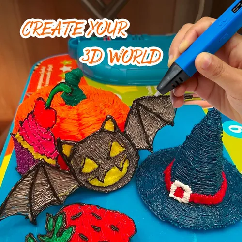 Miniatura 7 de Recargas de filamento para bolígrafo 3D Kretrum 12 colores Compatible con SCRIB3D MYNT3D PIKA3D Bolígrafo 3D para niños Cada color 3.05 metros