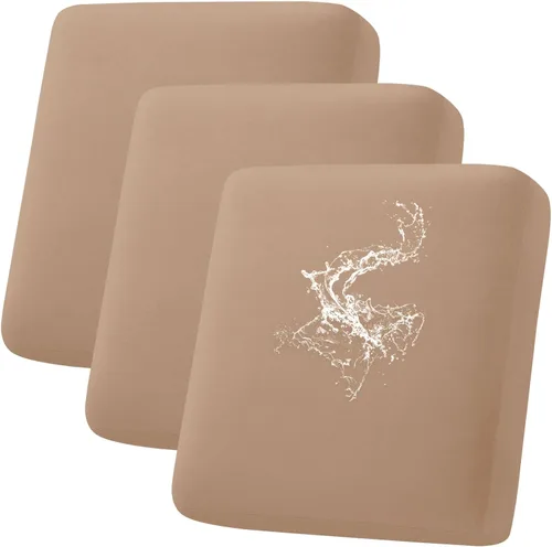 Miniatura 33 de hyha Fundas de cojín impermeables para sofá, funda elástica para asiento de sofá para perro, lavable, antideslizante, impermeable, fundas de cojín