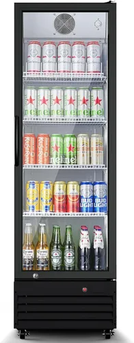 Miniatura 4 de BODEGA BODEGACOOLER - Refrigerador comercial de bebidas de 9 pies cúbicos con puerta de cristal, refrigeradores de bebidas para exhibición