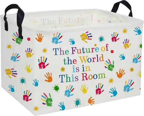 Miniatura 20 de Cestas rectangulares de baloncesto para regalo, cesta vacía para niños, cesta de almacenamiento de juguetes para niños, caja organizadora