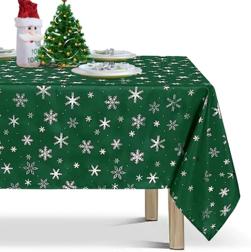 Miniatura 9 de Lushvida - Mantel rectangular, mantel de microfibra a prueba de derrames de aceite y resistente al agua