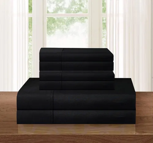 Miniatura 38 de Elegant Comfort - Juego de ropa de cama resistente a arrugas y decoloración más acogedor, sábana bajera elástica en todo el contorno, bolsillo