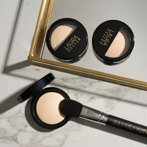 Miniatura 7 de LAURA GELLER NEW YORK - Iluminador Baked Natural Glow de brillo natural que realza la radiancia, vainilla francesa