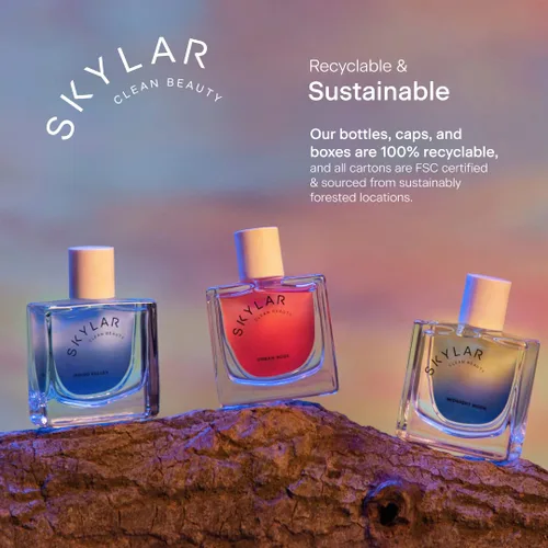 Miniatura 6 de Skylar - Perfume Indigo Valley, Eau de Perfume, hipoalergénico y limpio, mujer y hombre, vegano y seguro, amaderado y floral, notas de arándano